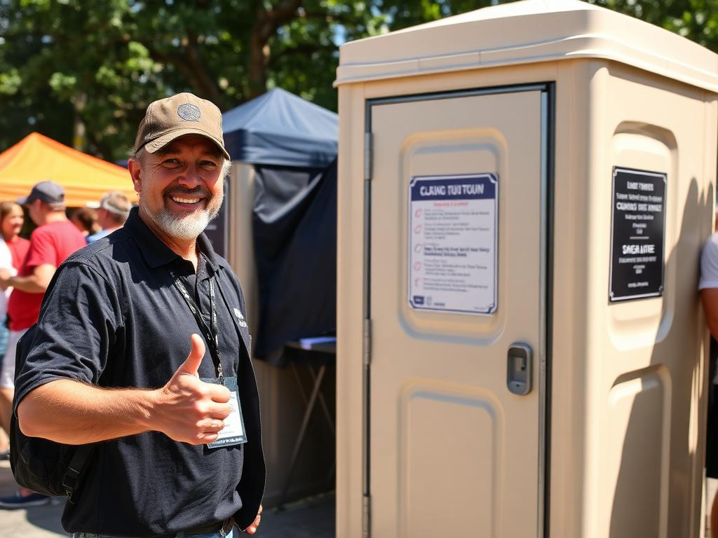Happy customer at event